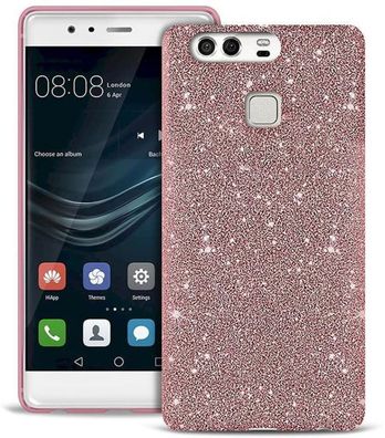 Shine Glitzer Cover Rose für Huawei P9