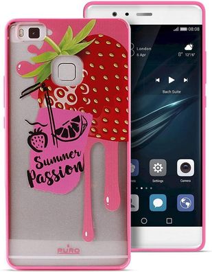Crystal Cover Strawberry für Huawei P9 Lite