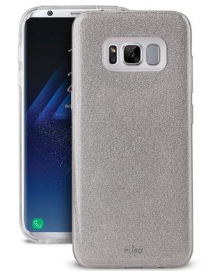 Shine Glitzer Cover Silver für Samsung Galaxy S8
