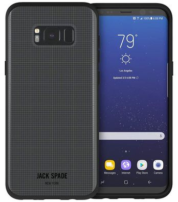 Jack Spade Graph-Check Case Clear für Samsung Galaxy S8 Plus