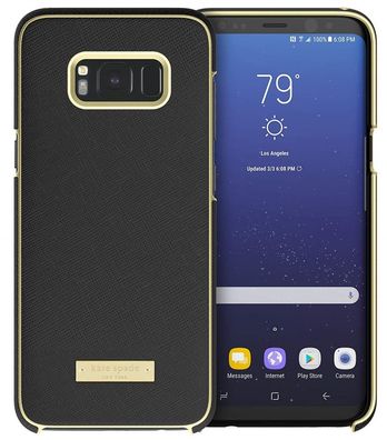 Hardshell Cover Saffiano Black für Samsung Galaxy S8 Plus