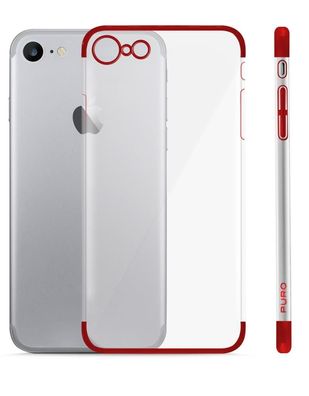 Verge Crystal Cover Klar/Rot für Apple iPhone 7/8/SE 2020