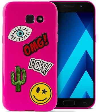 TPU Cover Patch-Mania Pink für Samsung Galaxy A5 2017