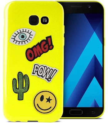TPU Cover Patch-Mania Gelb für Samsung Galaxy A5 2017