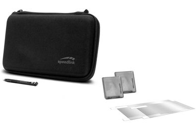 7in1 Starter-Kit Schwarz für New Nintendo 2DS XL