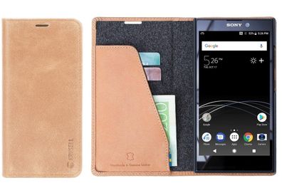 Sunne 2 Card Folio Wallet Nude für Sony Xperia L2