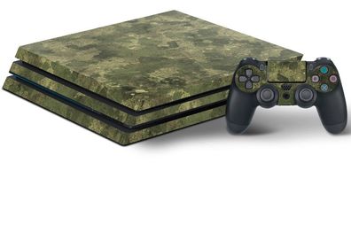 Design-Skin Camouflage für Sony PS4 PRO Konsole + Controller