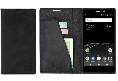 Sunne 2 Card Folio Wallet Black für Sony Xperia L2