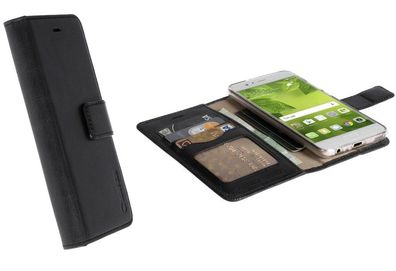 Sunne 5 Card Folio Wallet Black für Huawei P10