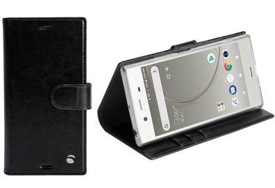 Ekerö Folio Wallet 2in1 Black für Sony Xperia XZ1