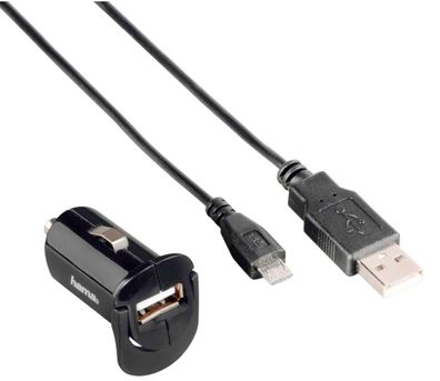 Ladegerät Picco 12V inkl. USB-Ladekabel für micro-USB