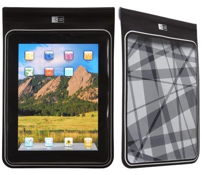 Wasserdichte Outdoor Schutzhülle Schwarz bis 10,5" Tablet PC
