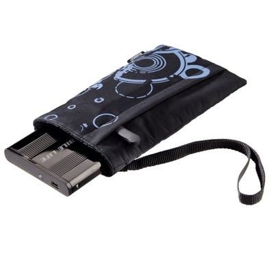 Festplatten-Tasche Print Schwarz 2,5"