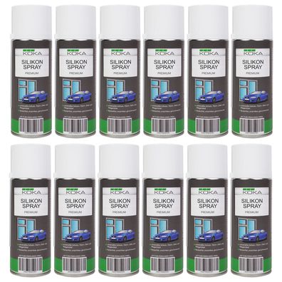 12x Silikonspray Premium 400ml