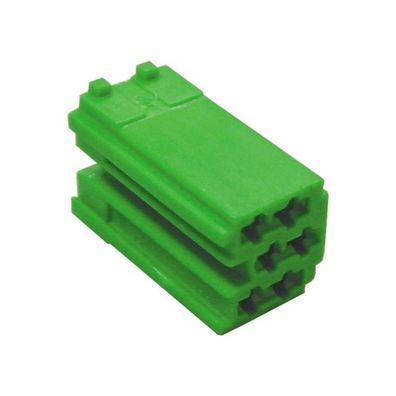 Mini-ISO Stecker-Gehäuse 6-Pol Grün