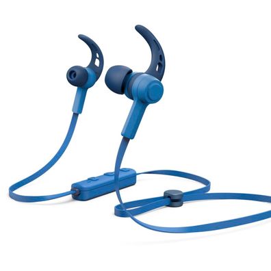 Sport Bluetooth-Kopfhörer Connect In-Ear Mikro Ear-Hook Blue