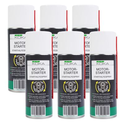 6x Motorstarter-Spray 400ml