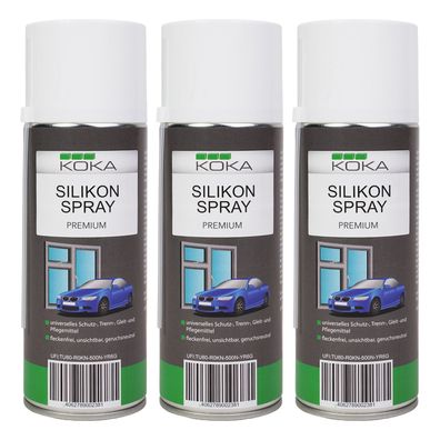 3x Silikonspray Premium 400ml