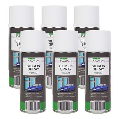 6x Silikonspray Premium 400ml