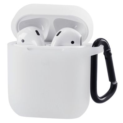 Etui mit Karabiner für Apple AirPods Transparent