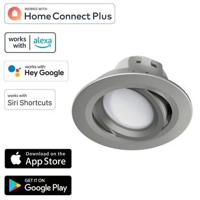 WiFi LED Einbaustrahler 5W/32W Satin Nickel