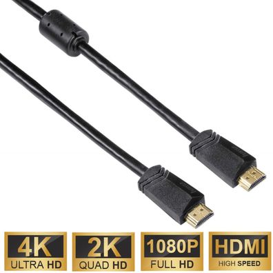 High-Speed HDMI-Kabel 5m Ethernet vergoldet