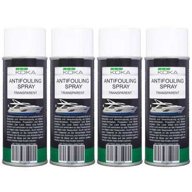 4x Antifouling Spray Transparent