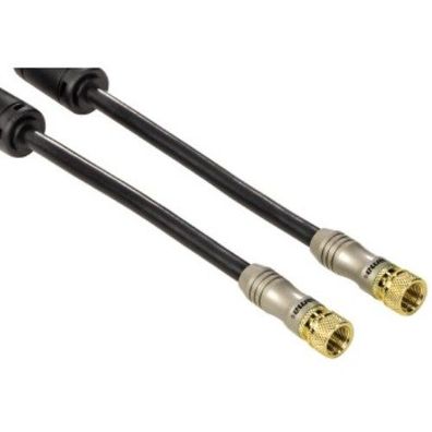 SAT-Anschlusskabel F-Stecker vergoldet 1,5m 85dB