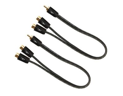 2x Y-Cinch Kabel Cosmic 0,3m Stecker auf 2 Buchse