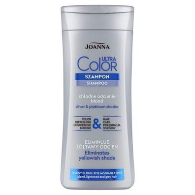Joanna Ultra Color Shampoo fuer Blondes Haar, Farbintensivierend, 200 ml