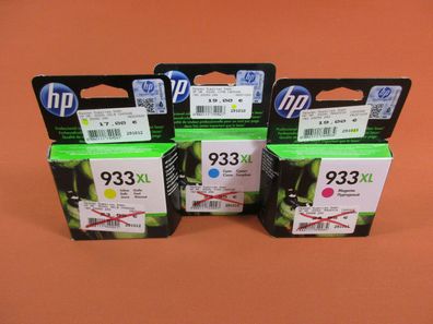 Original HP 933XL C/M/Y OVP , Tintenpatrone, HP ink cartridge