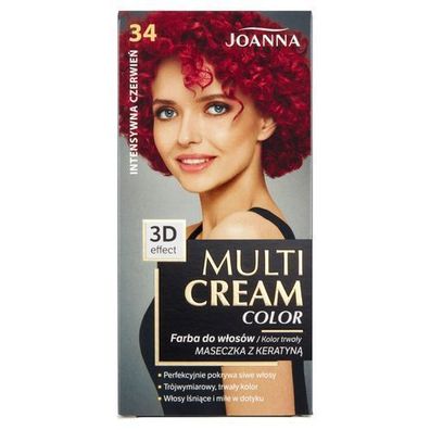 Joanna Profi-Haarfarbe 34 - Intensivrot 100ml