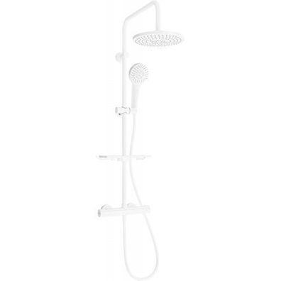 Mexen Kai Weiß Thermostat Duschset mit Regendusche