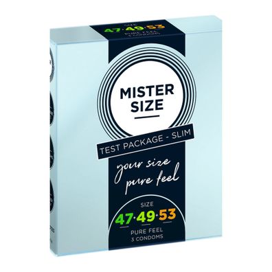Reines Gefühl - Testpaket Slim - Kondome 47, 49, 53 mm - 3 Stück