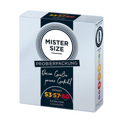Pure Feel - Testpaket Medium - Kondome 53, 57, 60 mm - 3 Stück