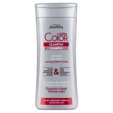 Joanna Intensiv-Shampoo fuer leuchtend rote und kirschrote Haare, 200 ml