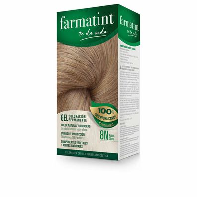 Farmatint gel coloración permanente #8n-rubio claro