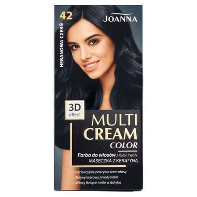 Joanna Ebenholz-Schwarz Farbcreme Nr. 42 - 100 ml Professionelle Haarfarbe