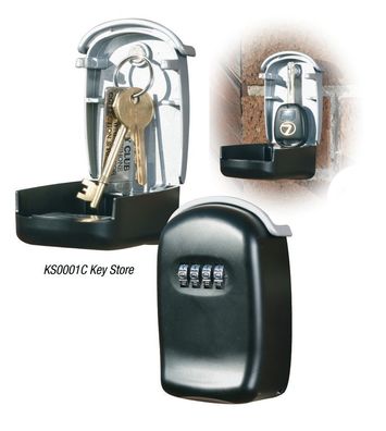 phoenix Safe KS0001C Notsschlüsselbox Key Store - schwarz, Drehkombinationsschloss