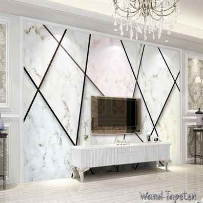 Vlies Fototapete Wandtapete Wandbilder Moderne Marmor einfache Linien 2761