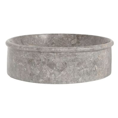 Marmor Waschbecken MARMER-oval Grau Aufsatzwaschbecken Waschschale Waschtisch