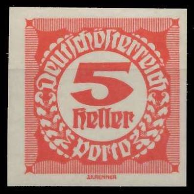 Österreich Portomarken 1920 21 Nr 93 postfrisch X999FEA