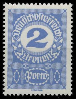 Österreich Portomarken 1920 21 Nr 86x postfrisch X99A07E