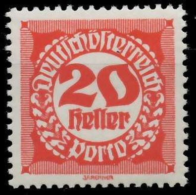 Österreich Portomarken 1920 21 Nr 78x postfrisch X99A0B2