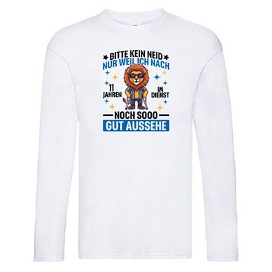 11 Jahre im Dienst | Arbeitsjubiläum | Arbeit Long Sleeve Weiß