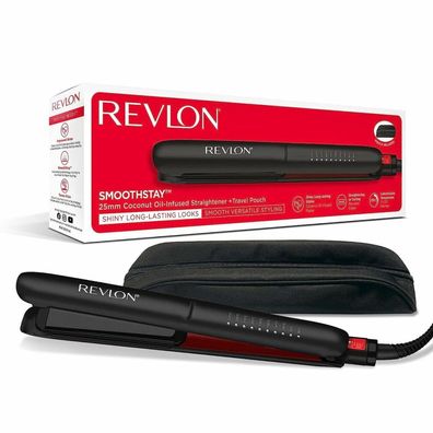 Revlon - Smoothstay Hitze Kupfer 25mm Glätteisen Schwarz