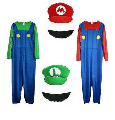 Erwachsene Super Mario Bros. Kostüm Kostüm Cosplay Kostüm