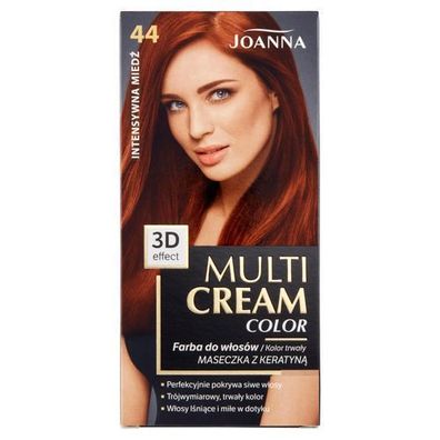 Joanna Intensive Kupfer Haarcreme - 44 Nuancen, 200 ml - Professionelle Haarpfle