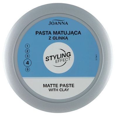 Joanna Styling Effekt Mattierende Tonerde Paste, 100g