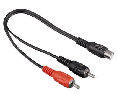 Adapter 2 Cinch-Stecker - Cinch-Kupplung